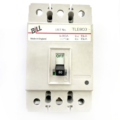 MEM MEL803 Bill TLE803 16Ka 80A 80 Amp 3 Pole Phase MCCB Circuit Breaker